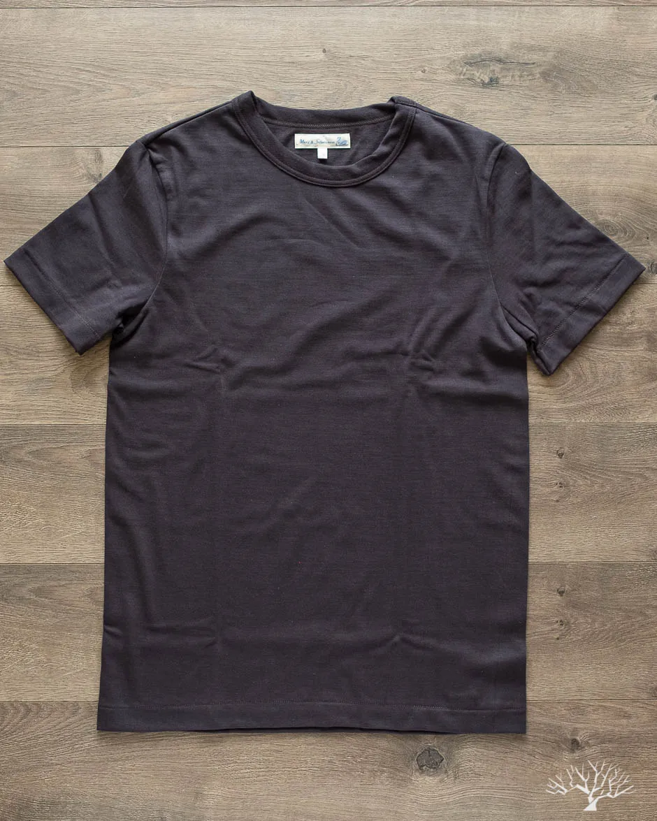 214 2-Thread Relaxed Crew Neck Tee - Charcoal