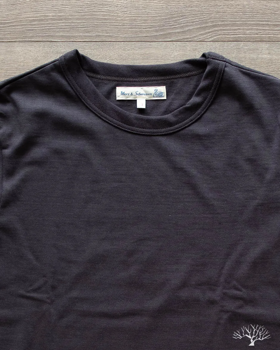 214 2-Thread Relaxed Crew Neck Tee - Charcoal