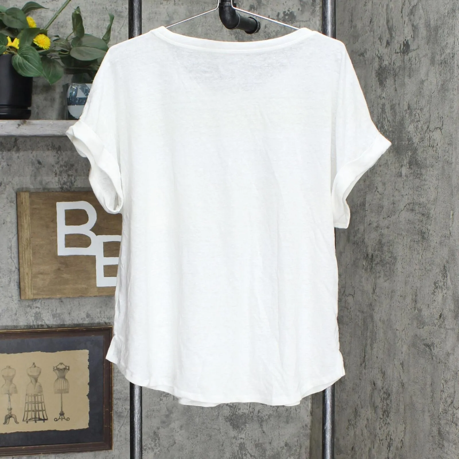 A New Day Women's Short Sleeve Round Neck Cuff T-Shirt 78777060 White XXL