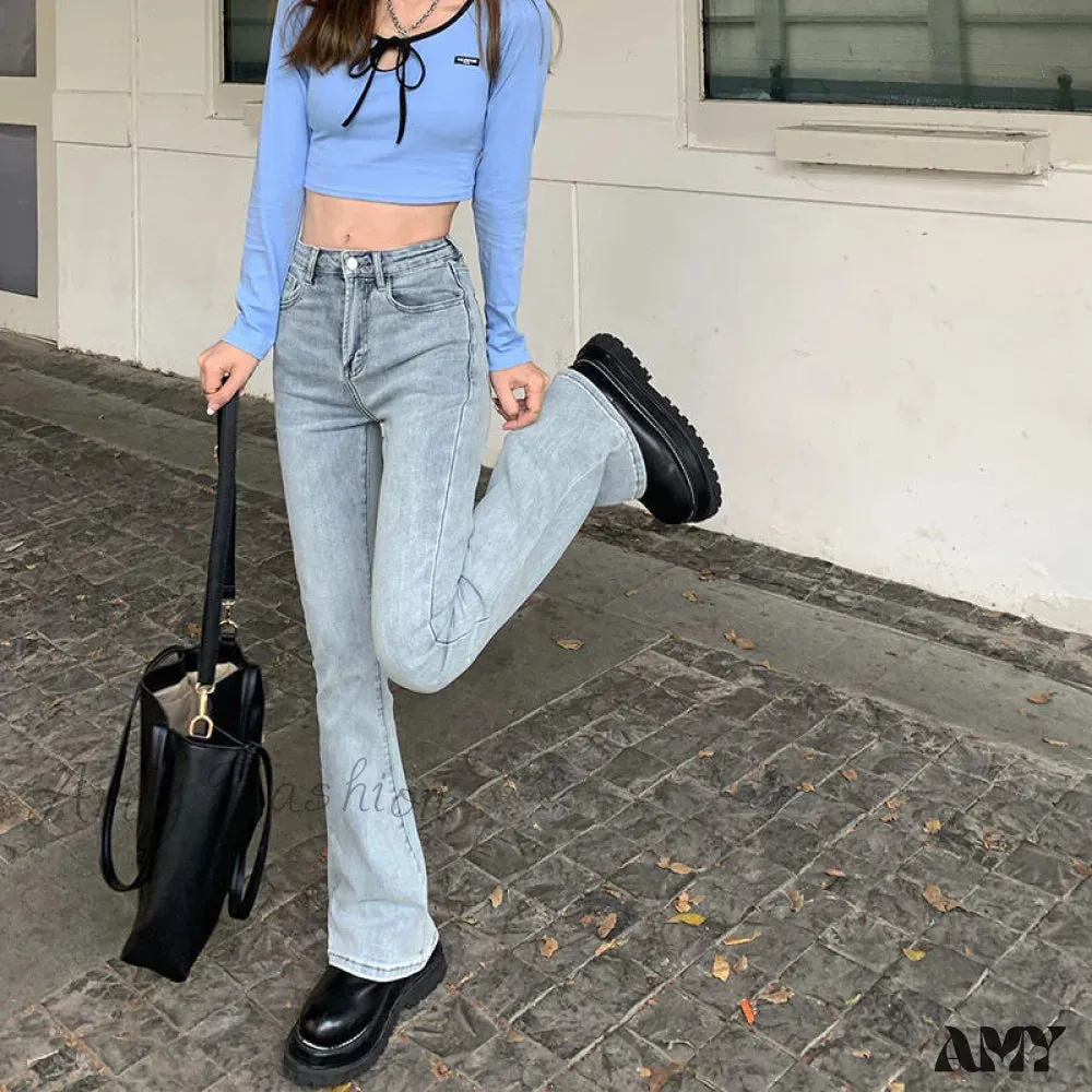 Amy Fashion - High Waist Loose Comfortable Jeans