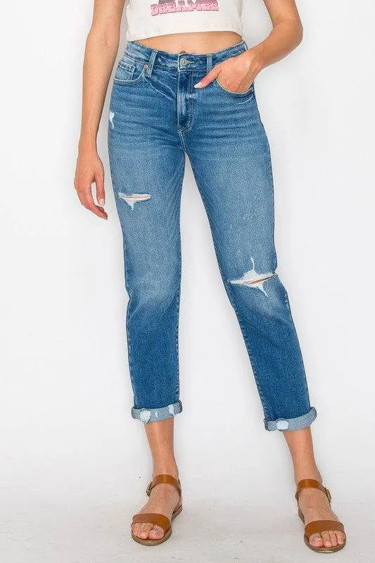 Artemis Vintage High Rise Tapered Leg Jeans