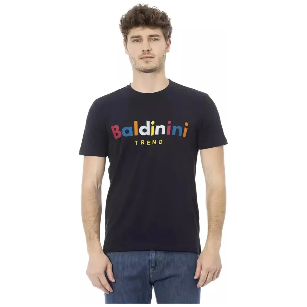 Baldinini Trend Blue Cotton Men T-Shirt