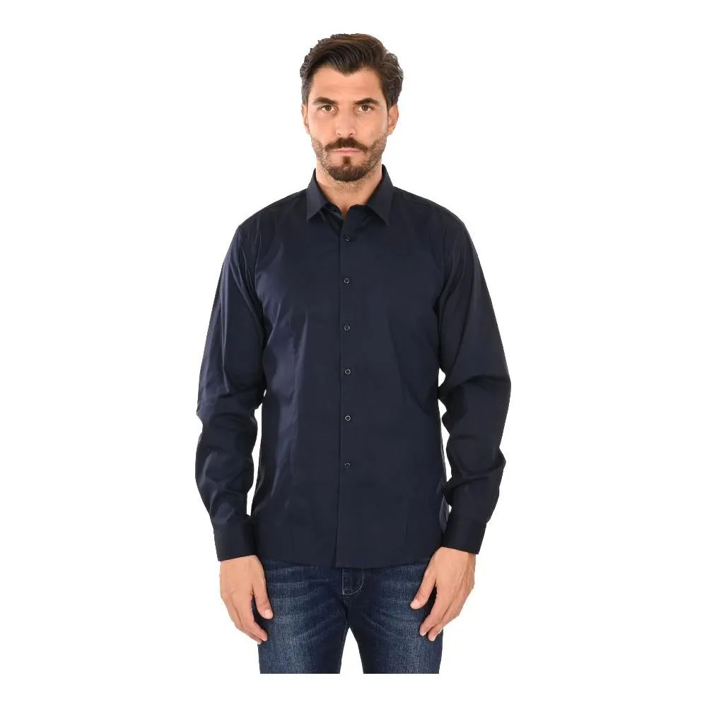 Ballantyne Blue Cotton Men Shirt