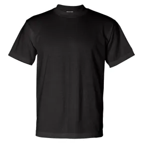 Bayside Men's Black USA-Made 50/50 Short Sleeve T-Shirt