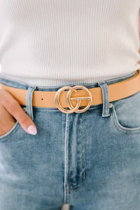 Be With You Taupe Belt