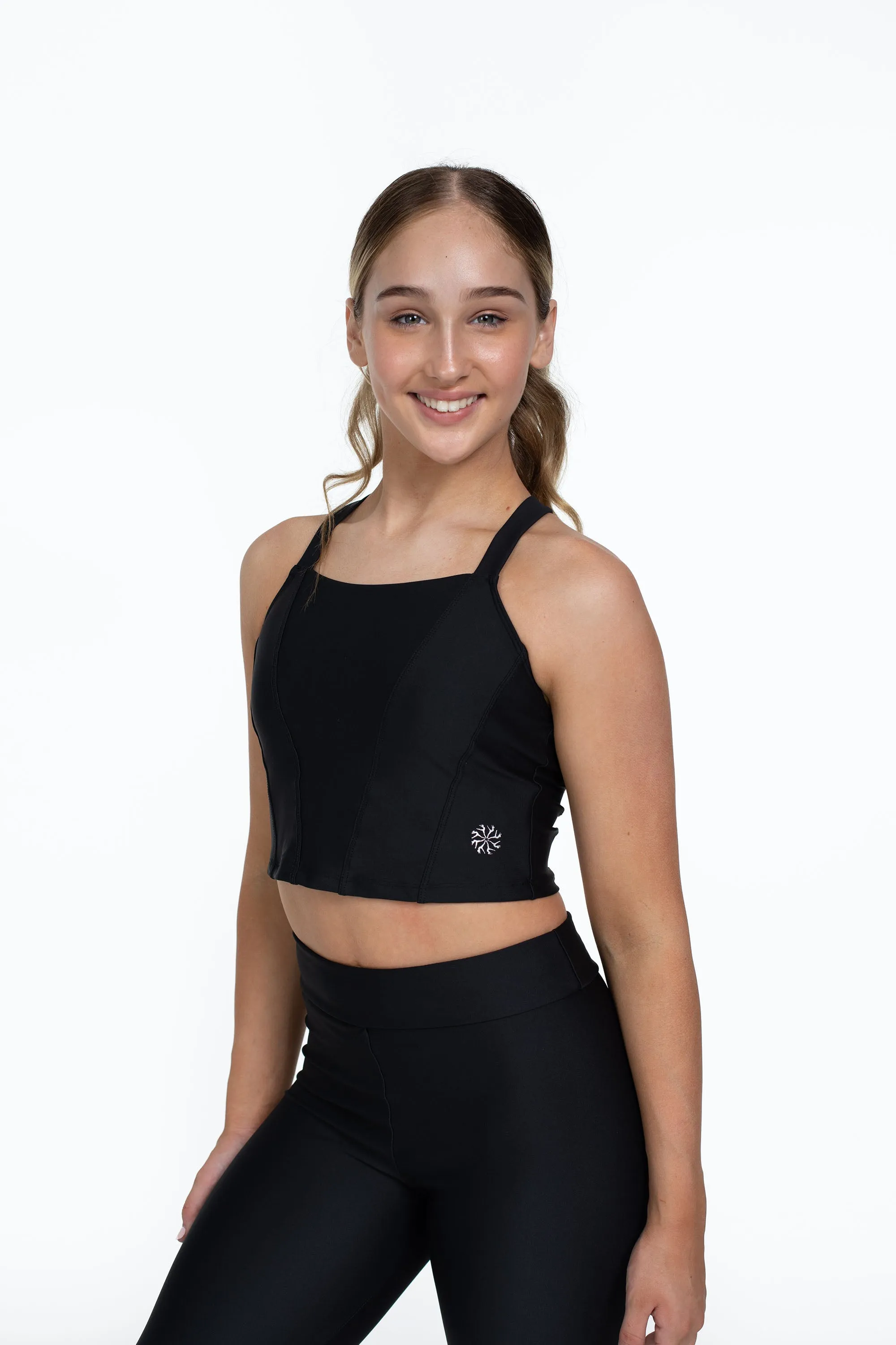 Bloch X Flo Active Shelby Seamed Cross Back Top