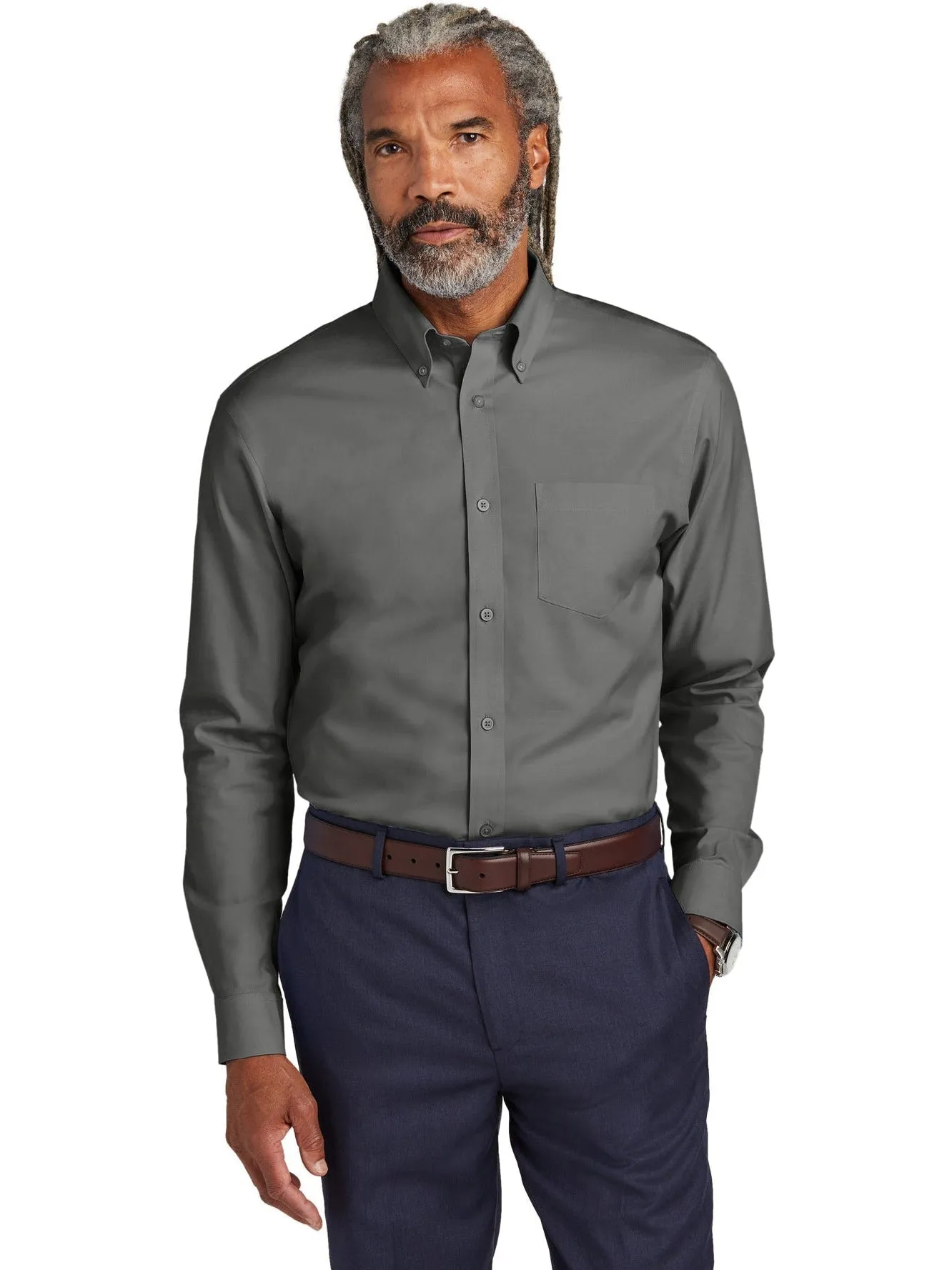 Brooks Brothers Wrinkle-Free Stretch Pinpoint Shirt