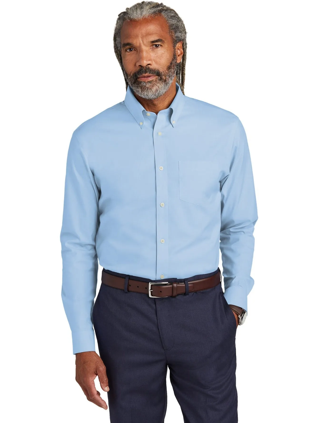 Brooks Brothers Wrinkle-Free Stretch Pinpoint Shirt