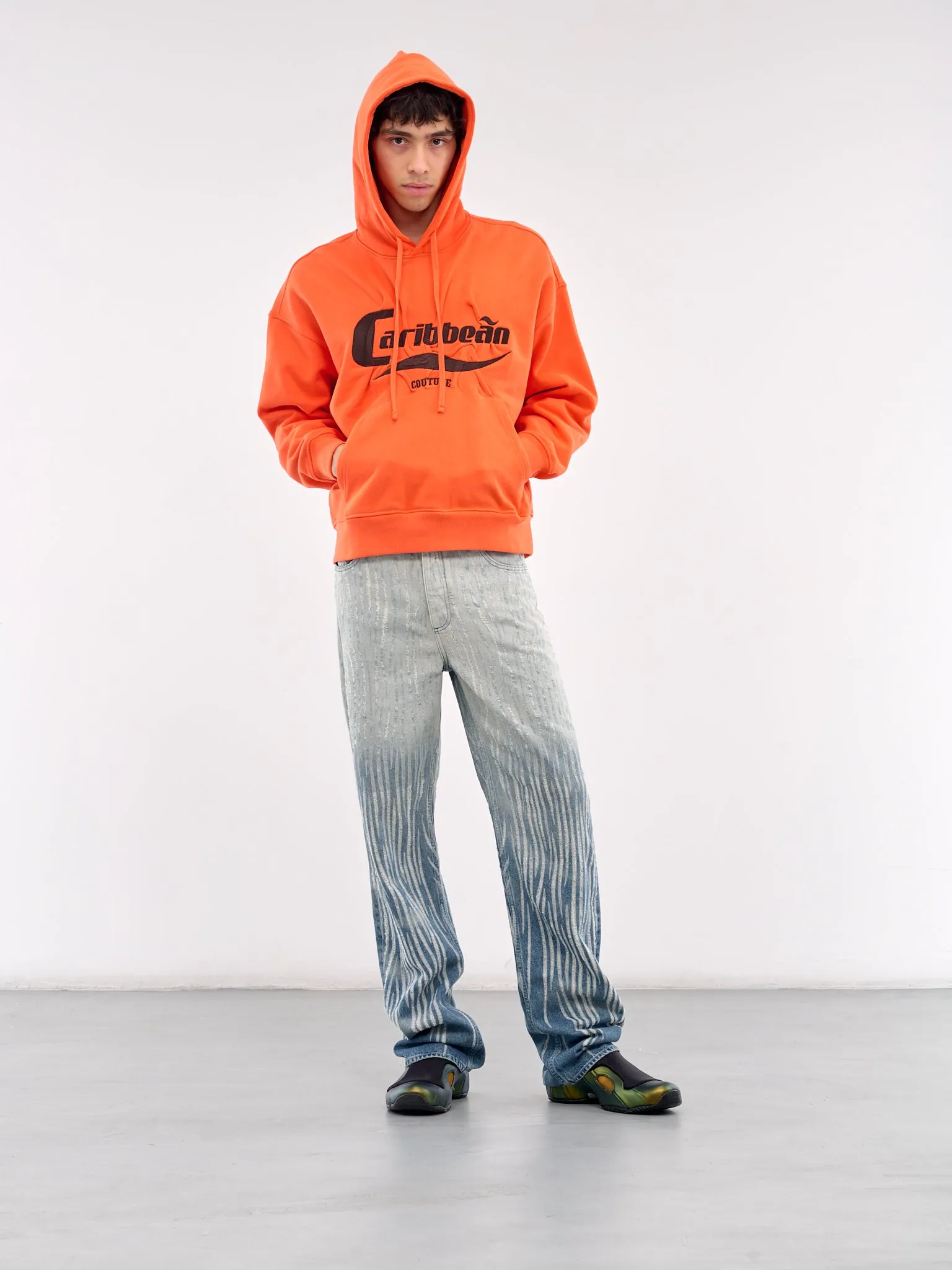 Caribbean Wrinkled Hoodie (242-6025-J024-SUNSET-ORANGE)