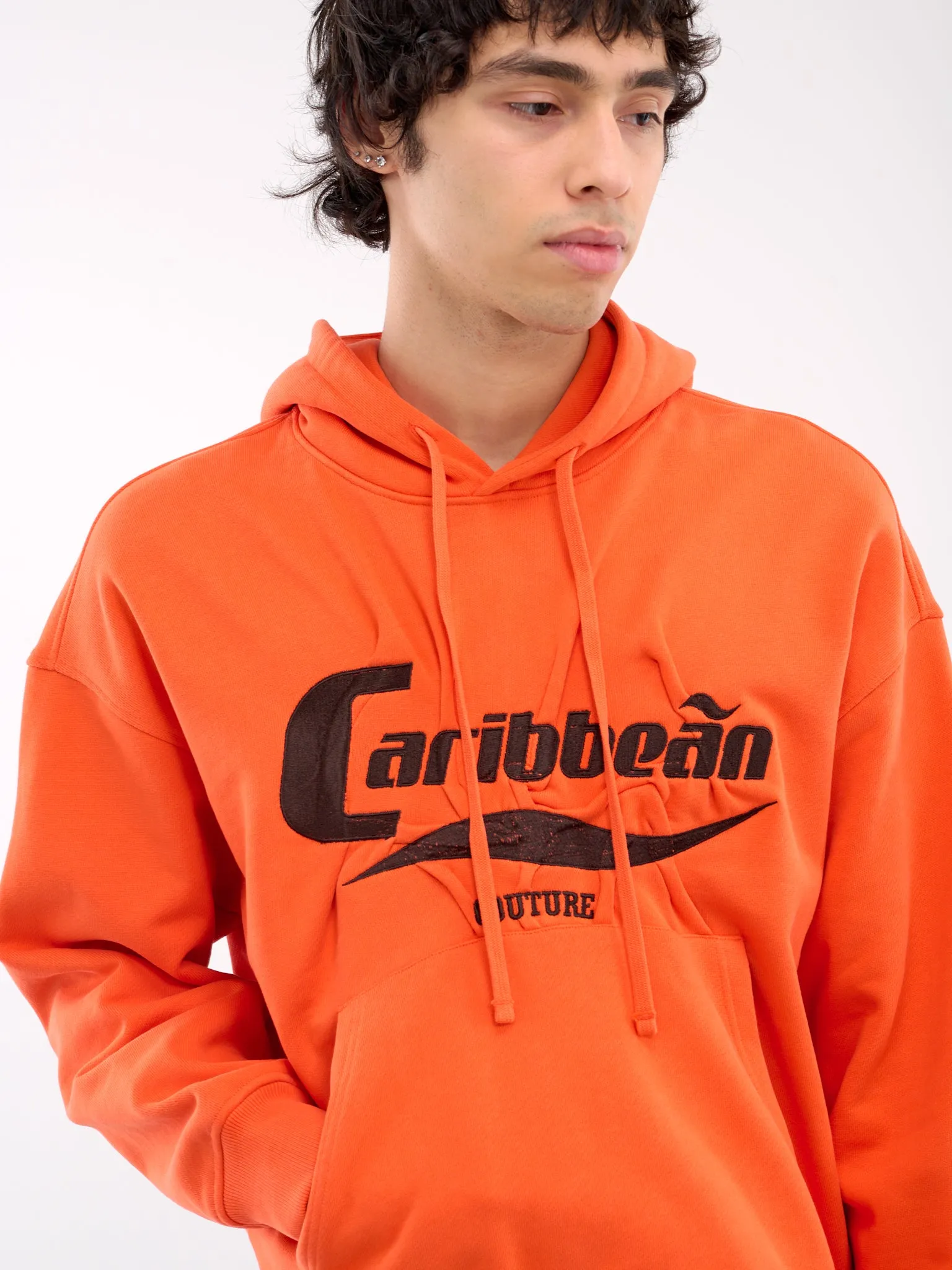 Caribbean Wrinkled Hoodie (242-6025-J024-SUNSET-ORANGE)