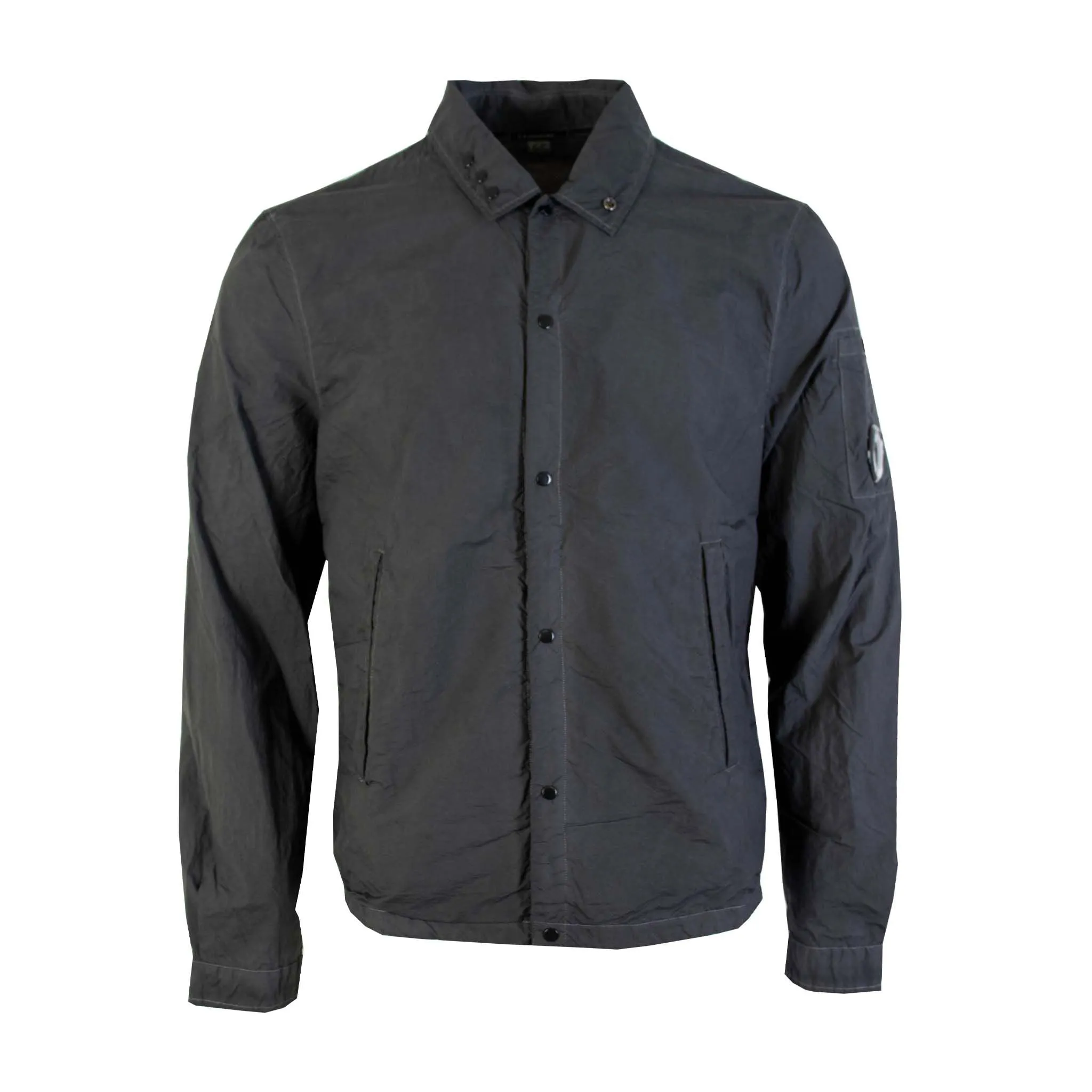 C.P. Company Sleek Black Tech Fabric Overshirt Jacket