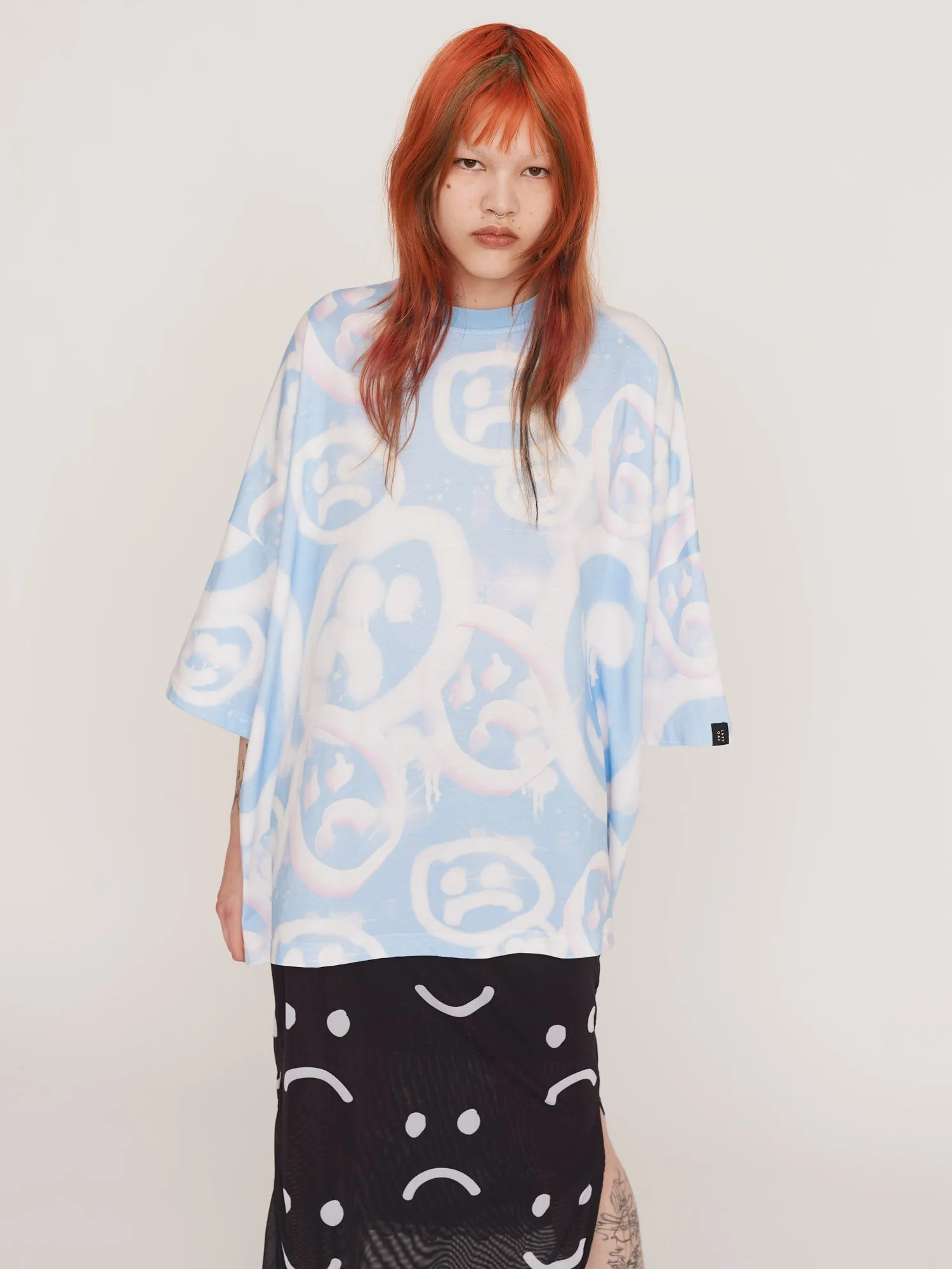 Drippy Spray Face Oversized T-Shirt