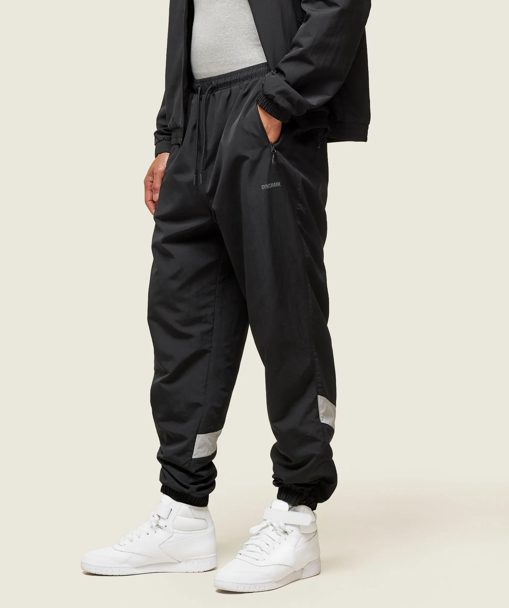 Gymshark everywear Coach Track Pant - Black/Tame Grey