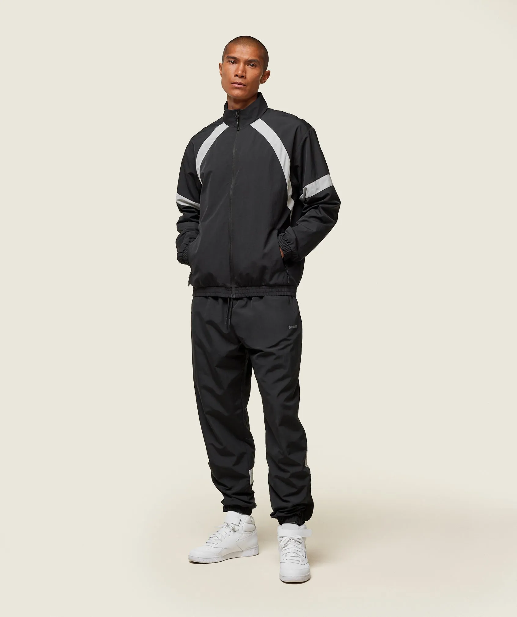 Gymshark everywear Coach Track Pant - Black/Tame Grey