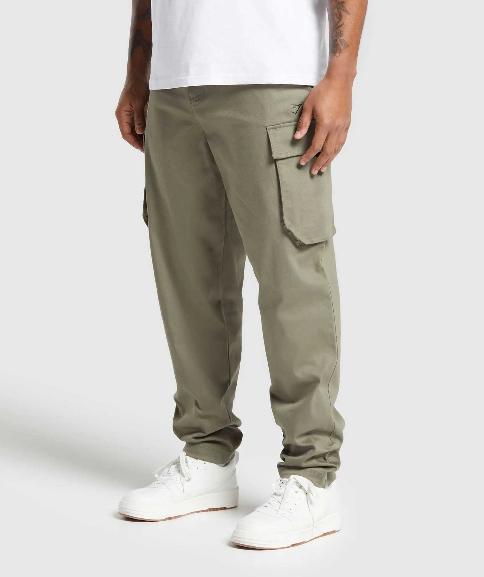 Gymshark Rest Day Woven Cargo Pants - Utility Green