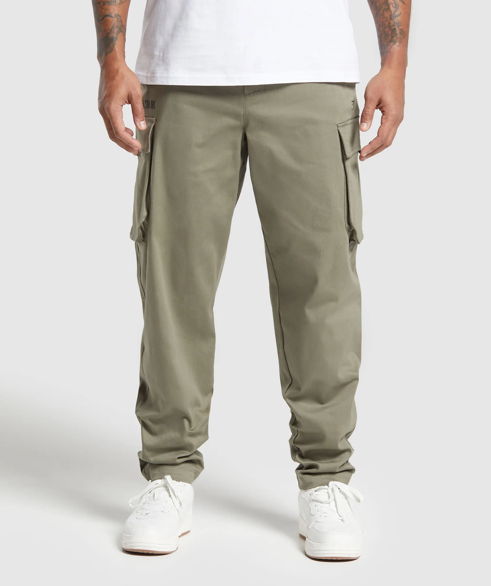 Gymshark Rest Day Woven Cargo Pants - Utility Green