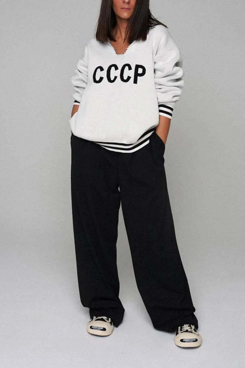 HWT1178 Retro Soviet Vibes Sweater