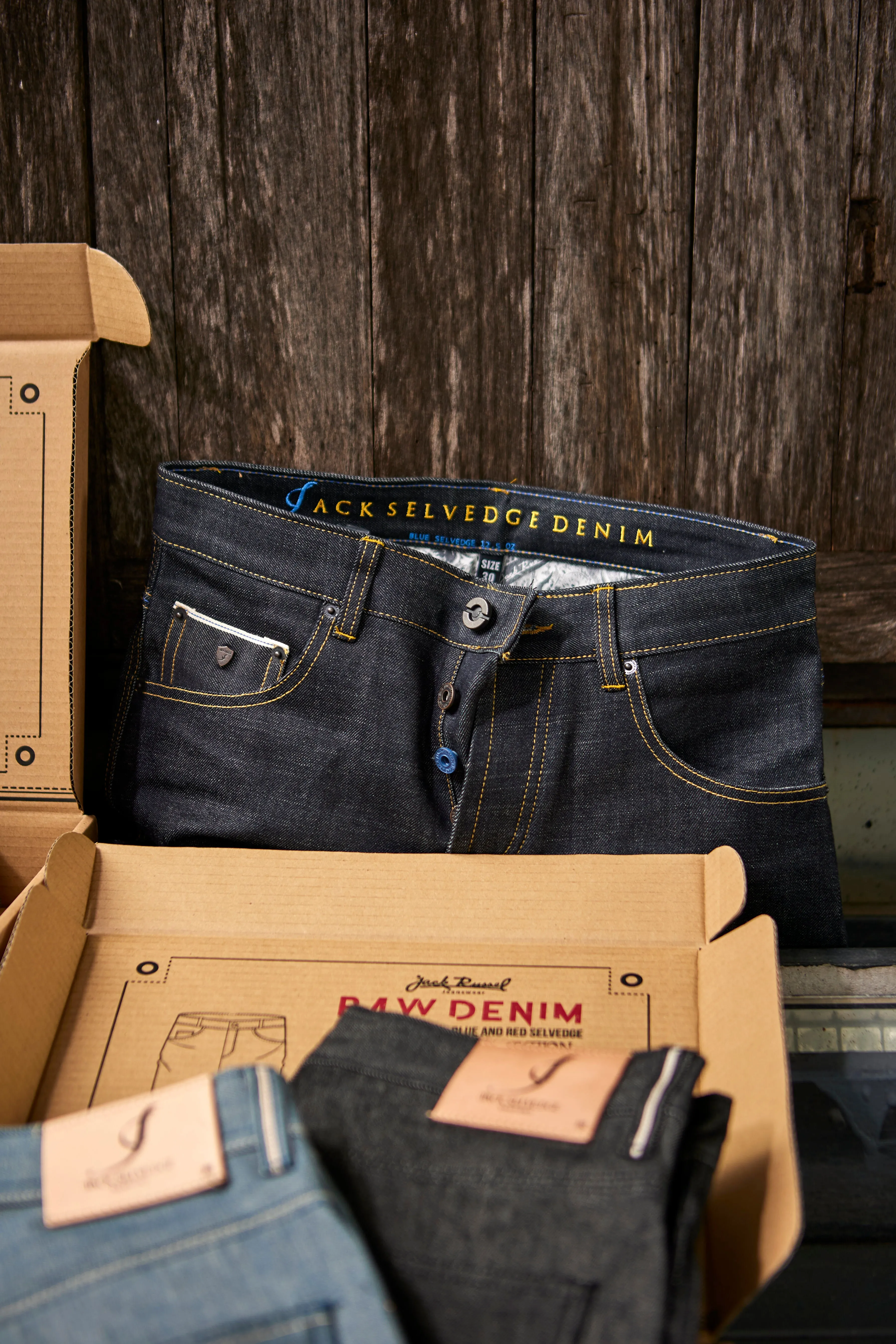 Jack Russel - Men Jeans - Meisterwerk J-RIM2 Slim Fit Indigo Blue & Blue Selvedge Unsanforized