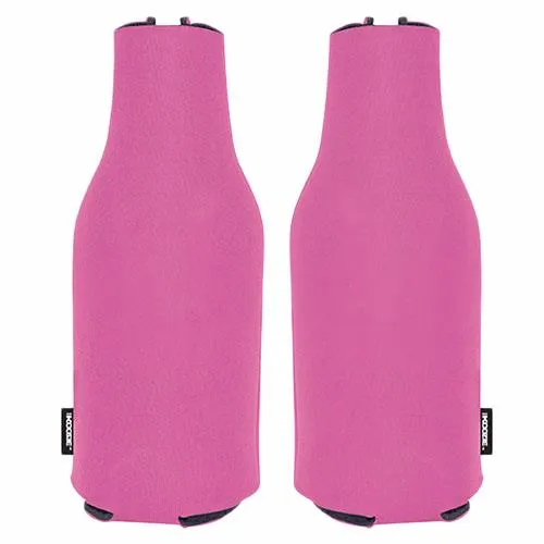 KOOZIE Pink Zip-Up Bottle Kooler