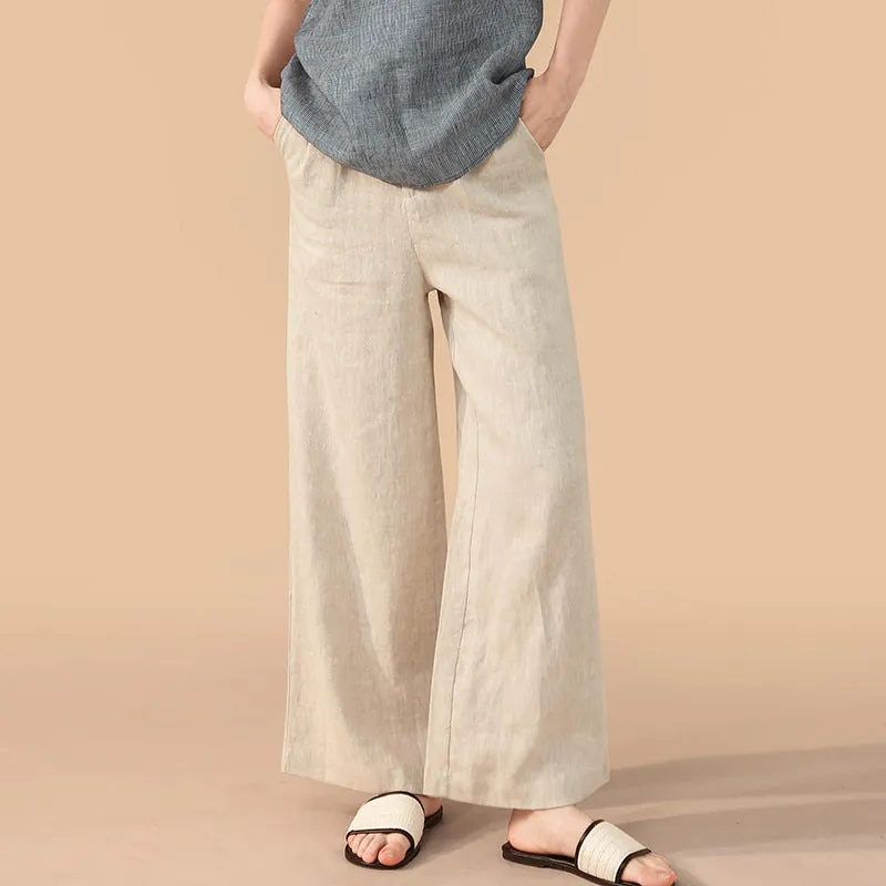 Loose Wide Leg Casual Trousers