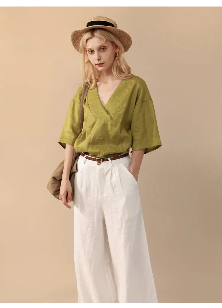 Loose Wide Leg Casual Trousers