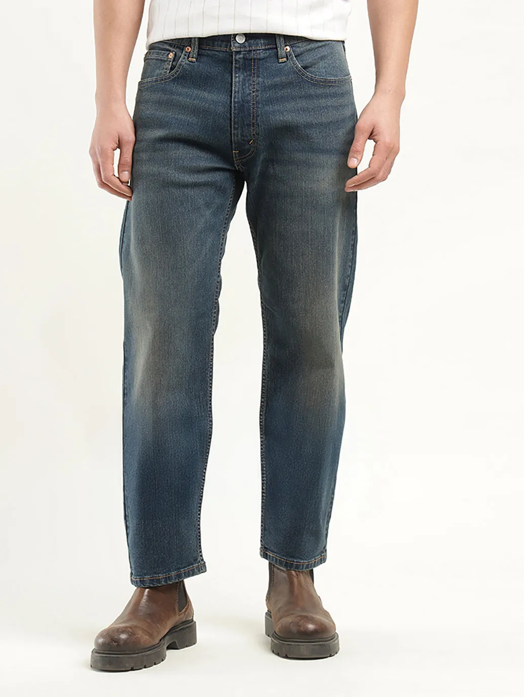 Men's 555'96 Relaxed Straight Fit Indigo Jeans