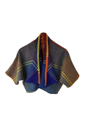 NEW! Plaid Wool Waterfall Bolero No.13