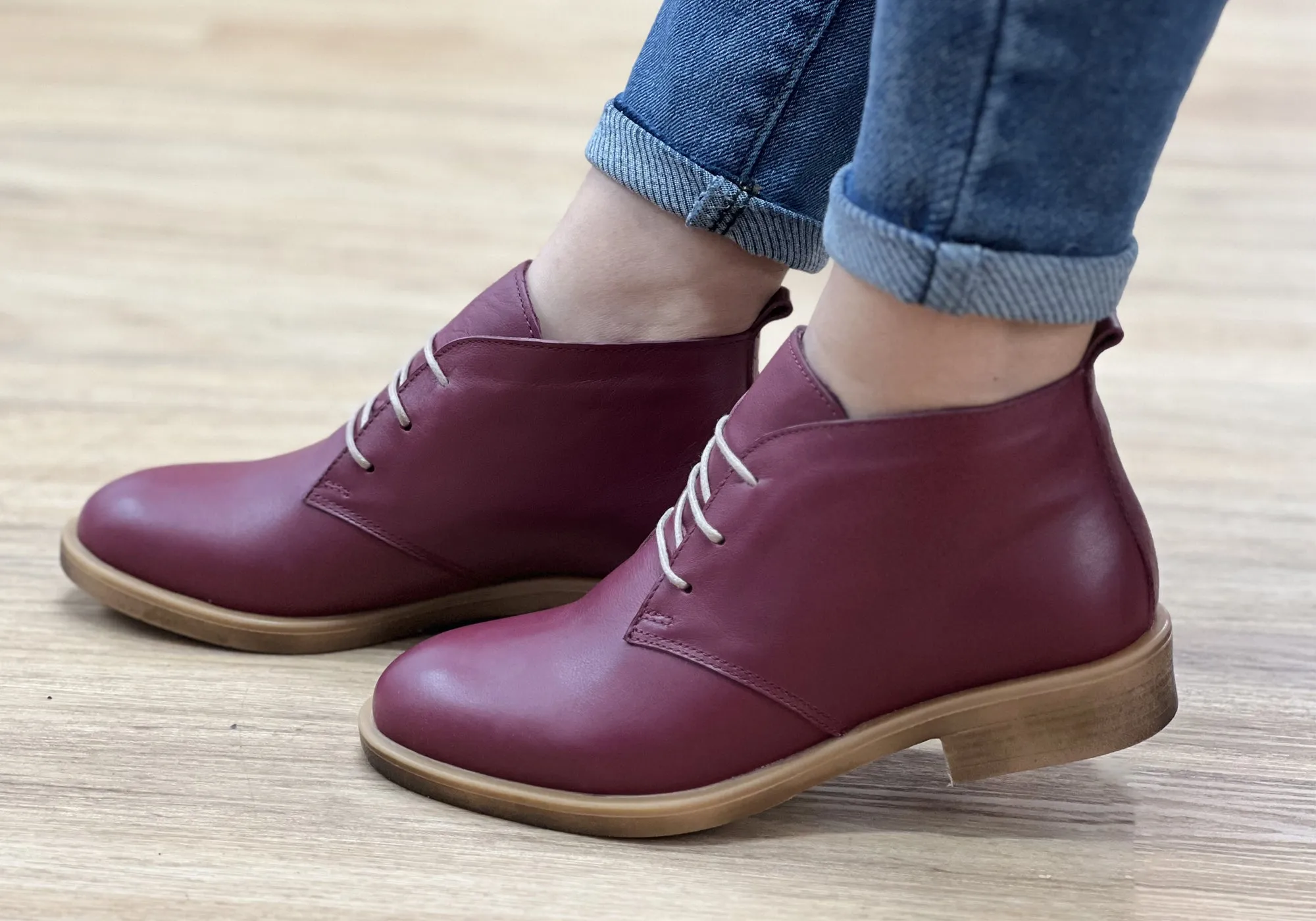 Orizonte Ajorn Womens European Comfortable Leather Ankle Boots