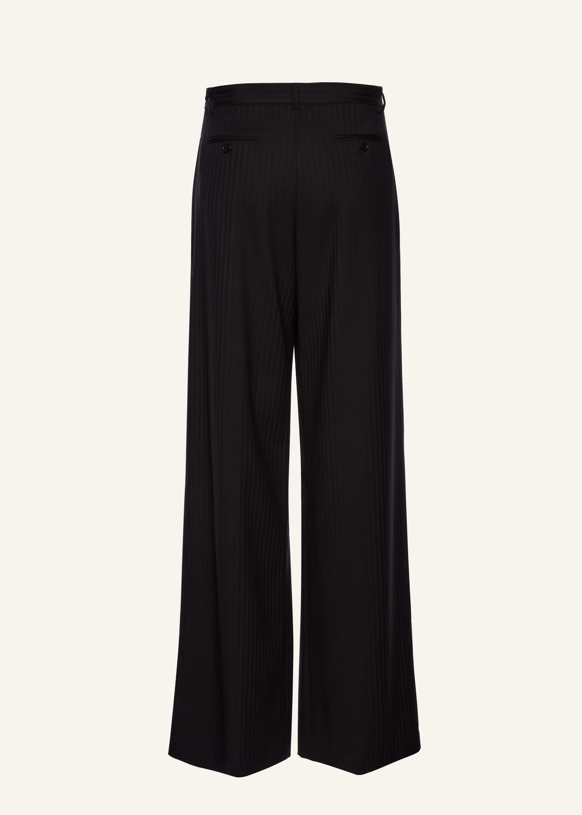 Relaxed wool trousers in violet stripes