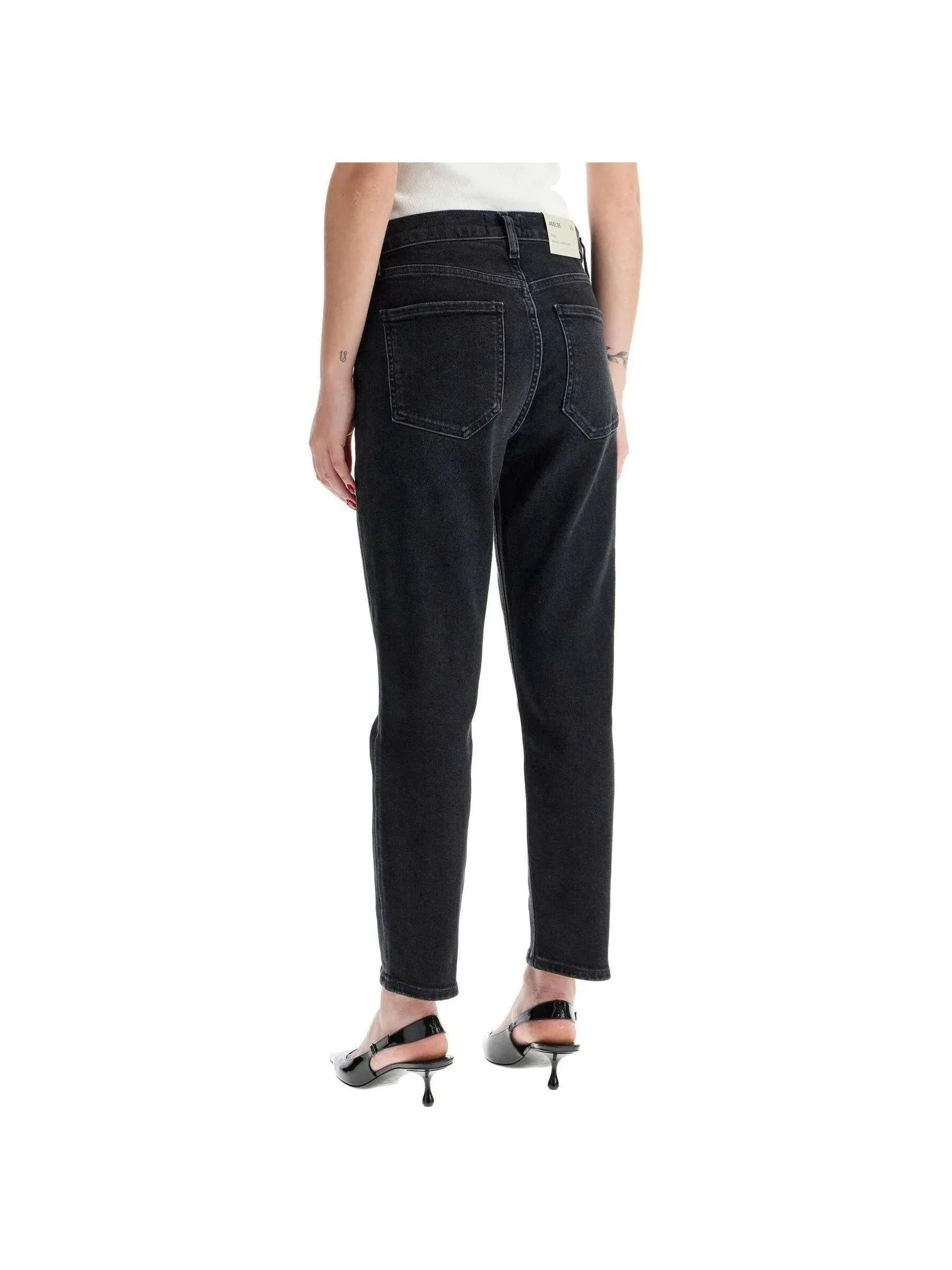 Riley High Rise Straight Denim Jeans