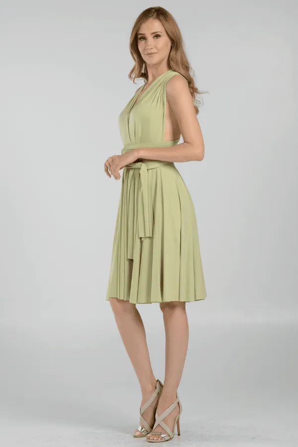 Short Convertible Jersey Dress by Poly USA 7020