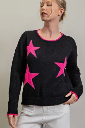 STAR PRINT SWEATER