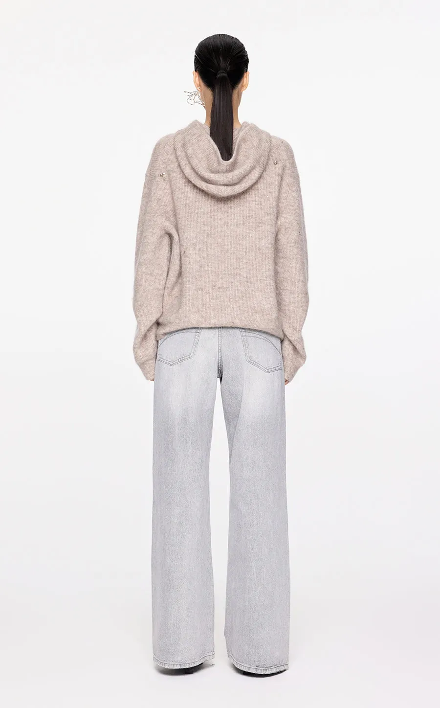 Sweater / JNBY Relaxed Hooded Sweater