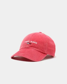 Tommy Jeans TJW Sports Corduroy Cap Claret Red