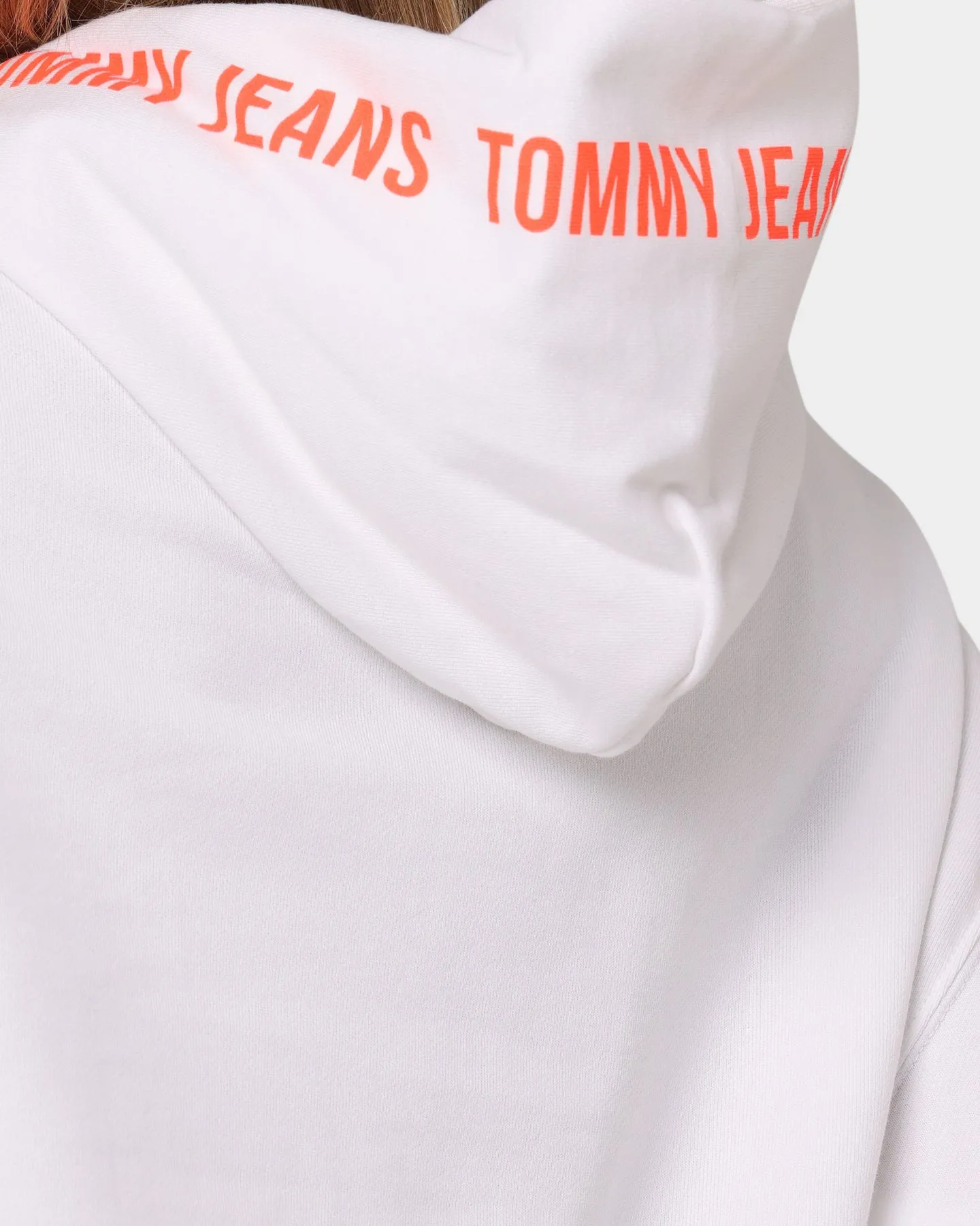 Tommy Jeans Women's Boxy Tape Hoodie White