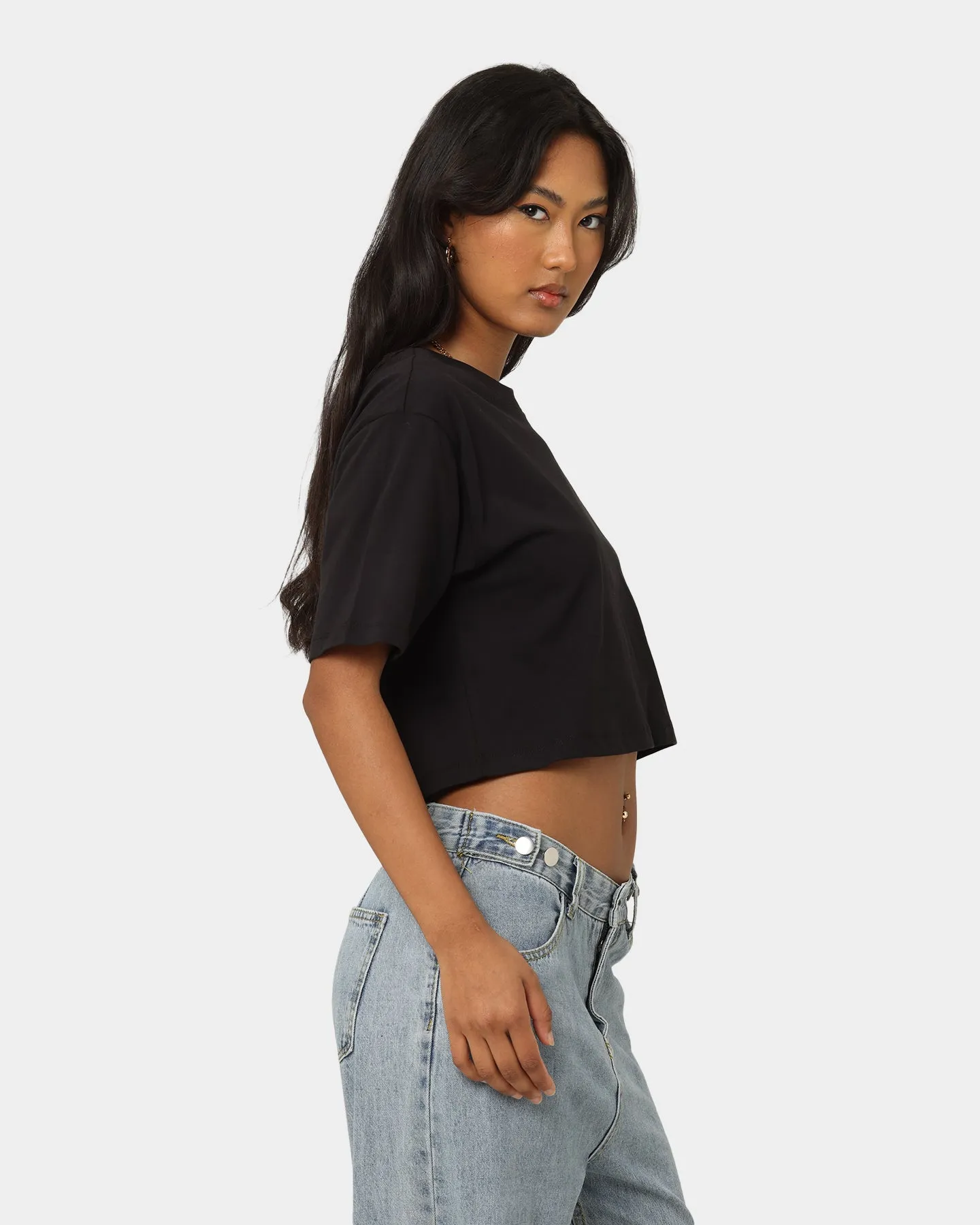 Tommy Jeans Women's Super Crop Timeless Circle Black