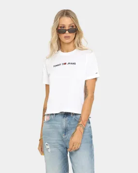 Tommy Jeans Women's TJW Modern Linear Logo T-Shirt White