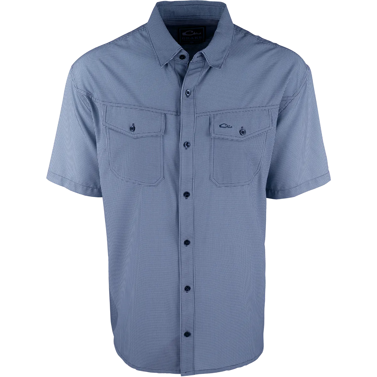 Traveler's Check Button-Down Short Sleeve Shirt