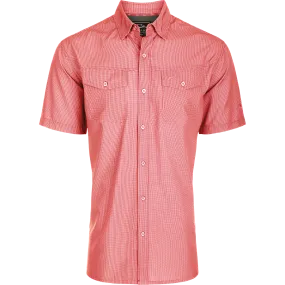 Traveler's Check Button-Down Short Sleeve Shirt