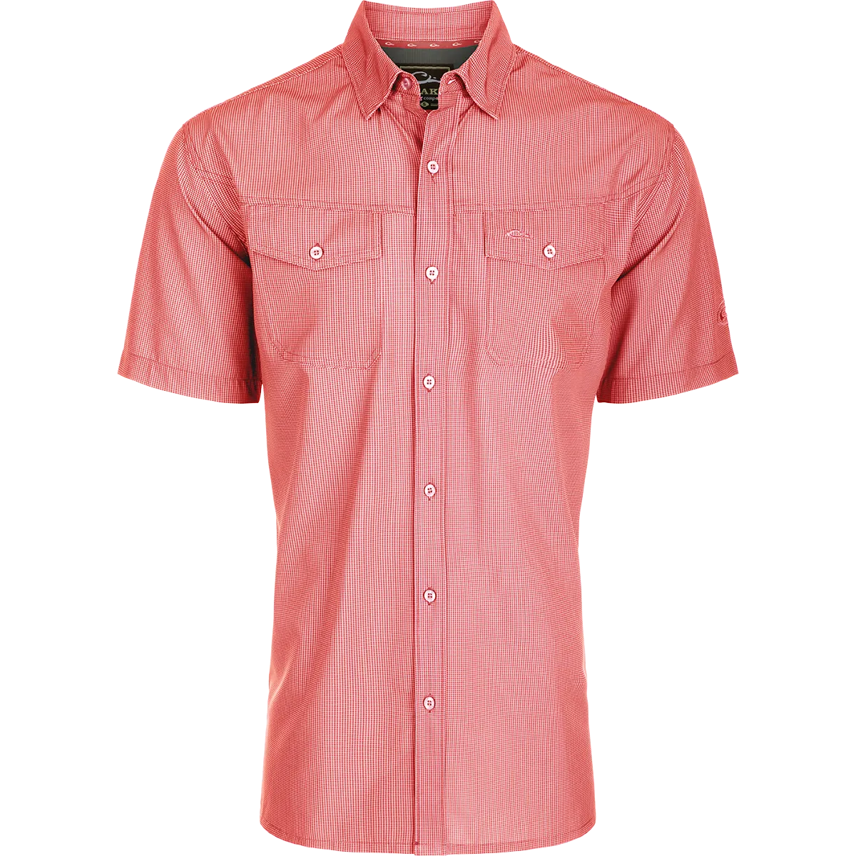 Traveler's Check Button-Down Short Sleeve Shirt