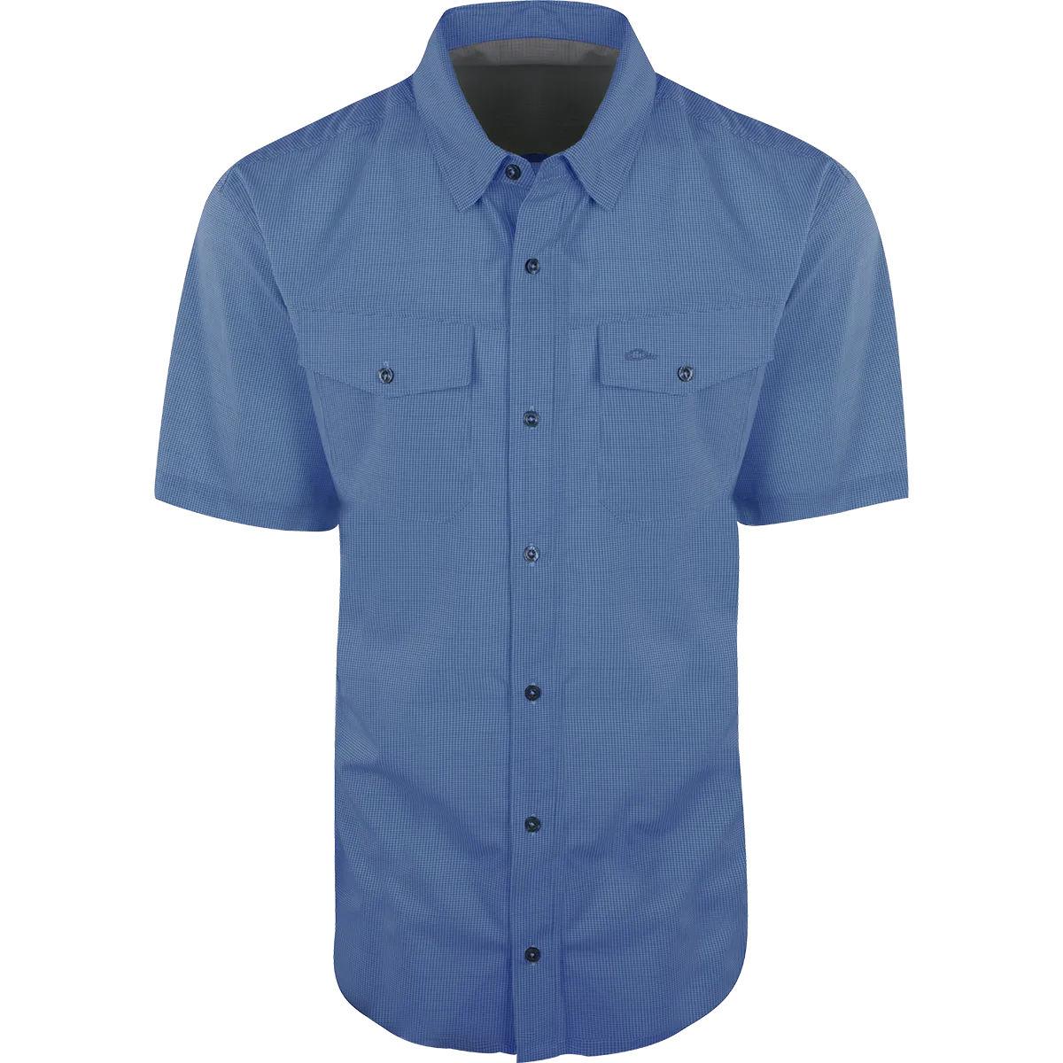 Traveler's Check Button-Down Short Sleeve Shirt