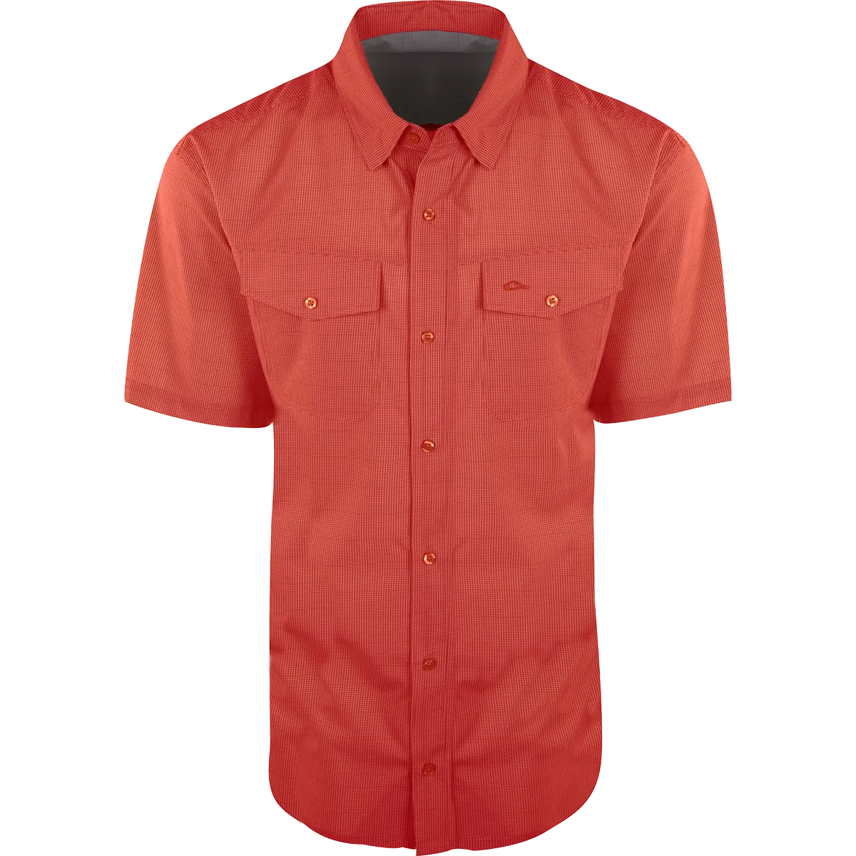 Traveler's Check Button-Down Short Sleeve Shirt