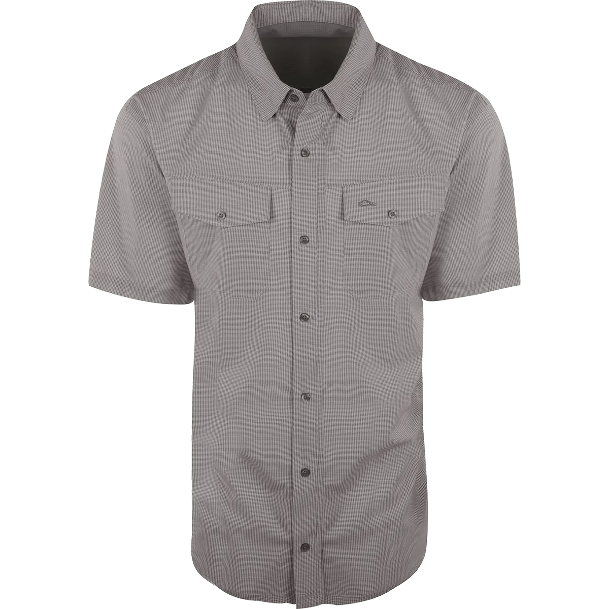 Traveler's Check Button-Down Short Sleeve Shirt