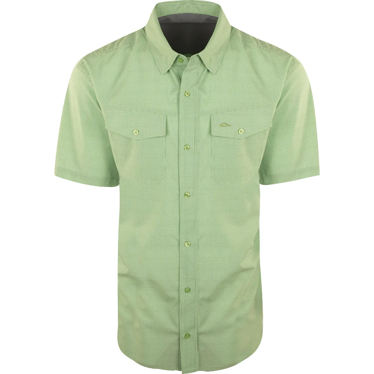 Traveler's Check Button-Down Short Sleeve Shirt