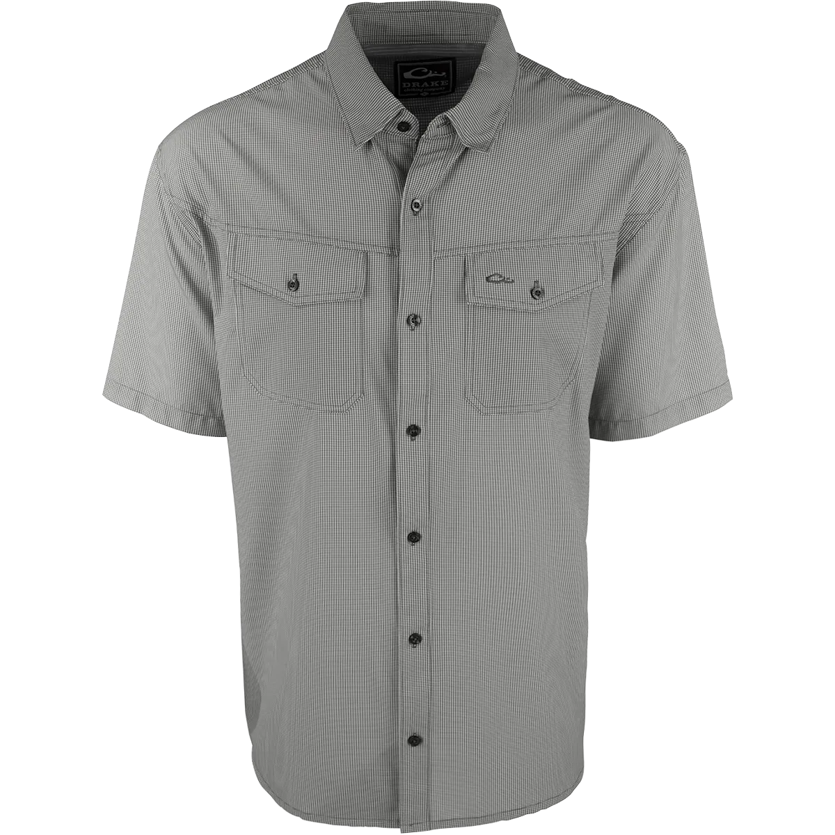 Traveler's Check Button-Down Short Sleeve Shirt