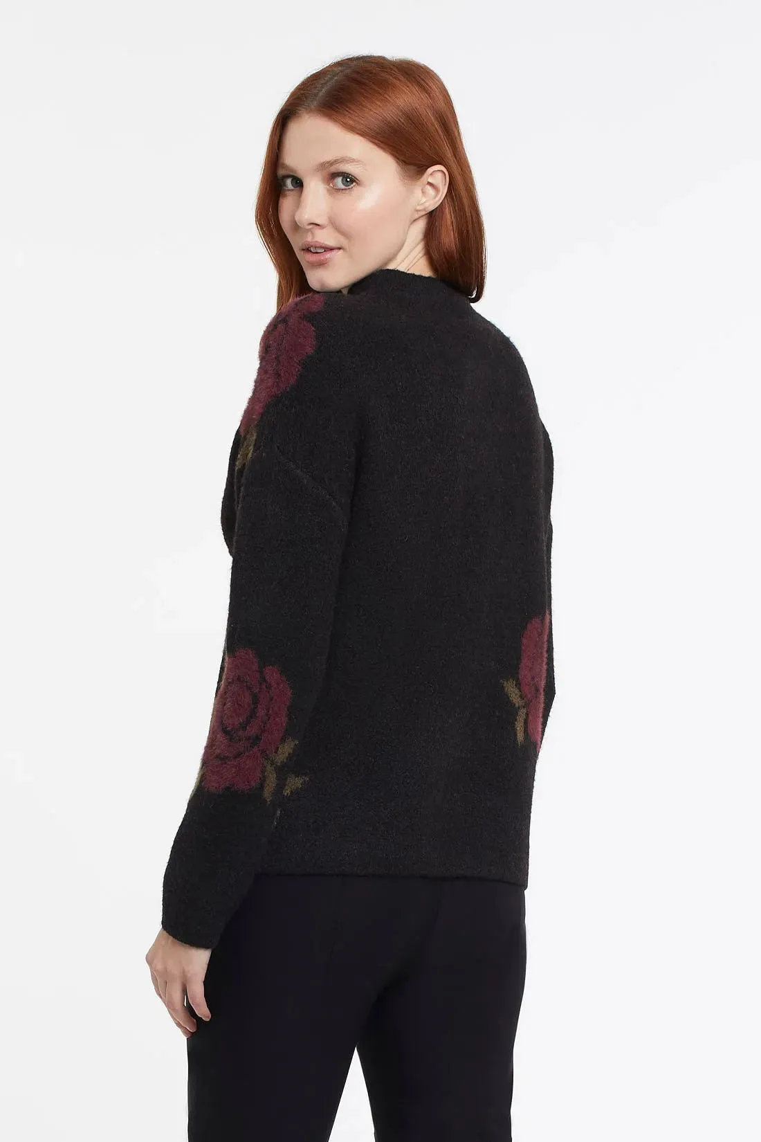 Tribal | Eyelash Yarn Funnel Neck Sweater | Women's