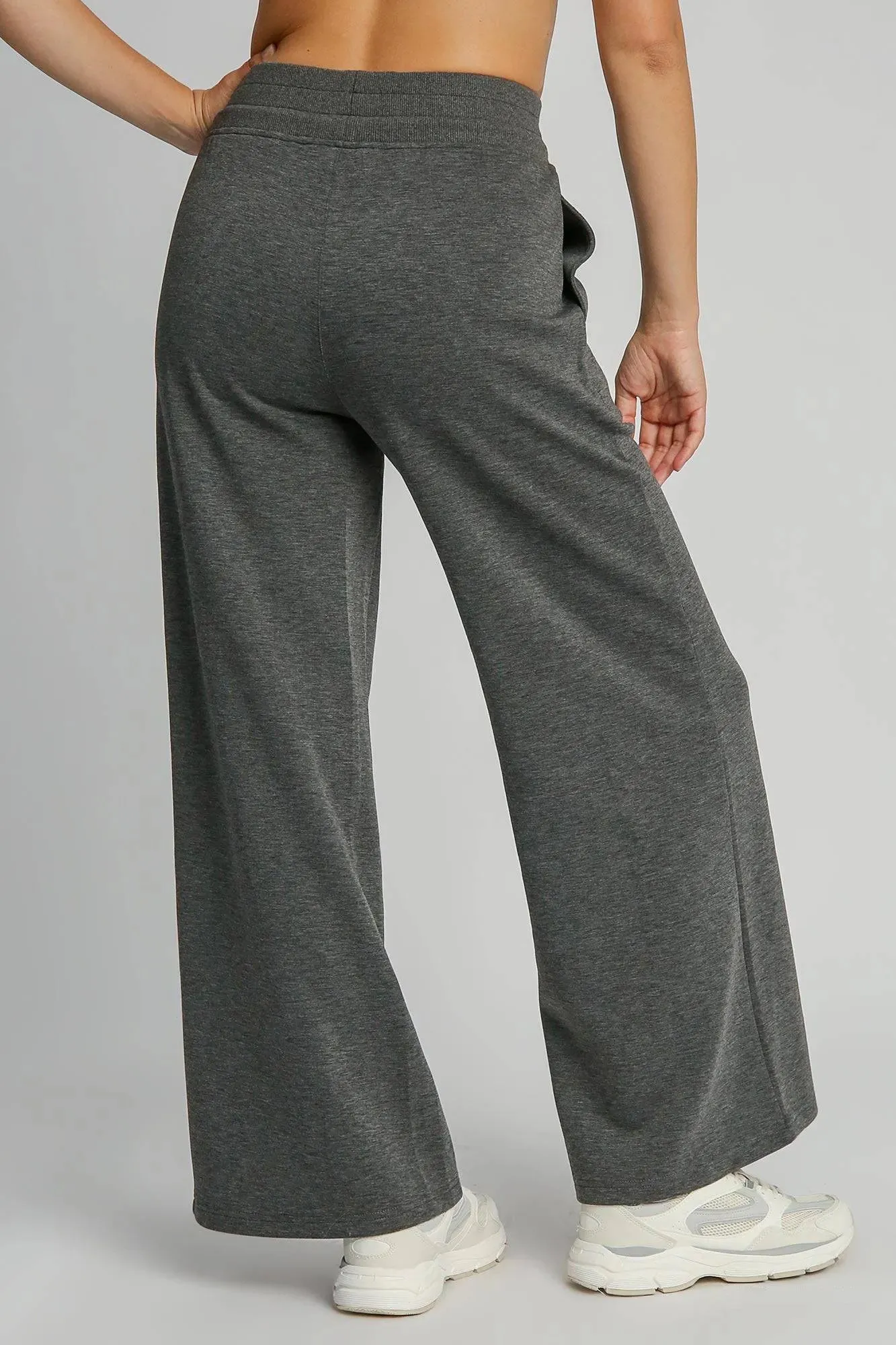 Umgee Wide Leg Drawstring Pants with Pockets