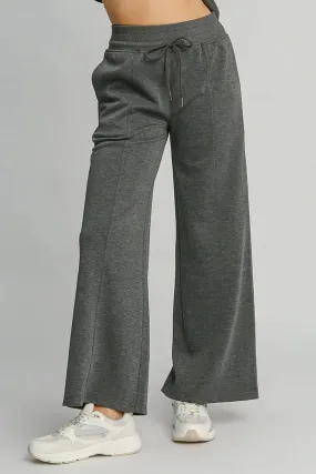 Umgee Wide Leg Drawstring Pants with Pockets