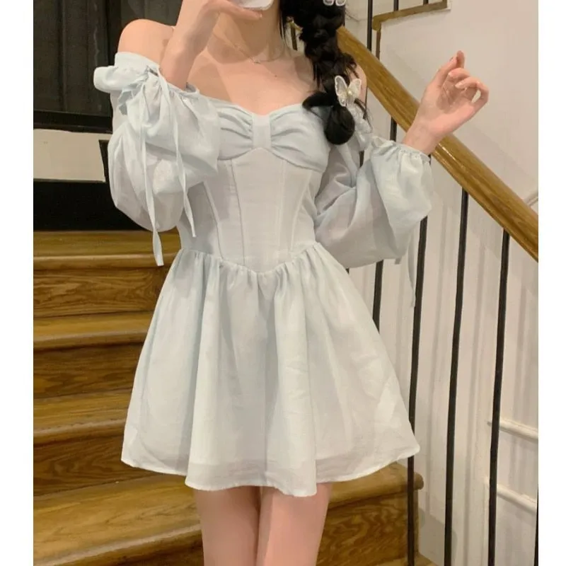 Wjczt Women Dresses French Elegance Temperament Robe 2023 New Gentle Versatile Fairy Dress Simple Versatile Fashion Female Vestidos