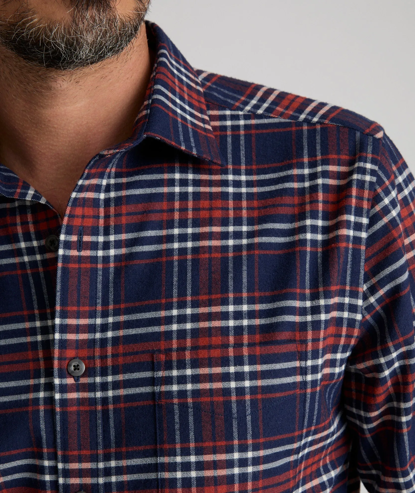 Wrinkle-Free Performance Flannel Trezari Shirt - FINAL SALE